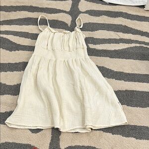 Cream Sleeveless Dress